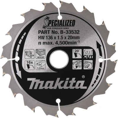Afbeelding van Makita Cirkelzaagblad 136x20x1.5 16T 20g