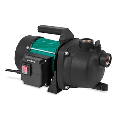 Afbeelding van VONROC Beregeningspomp / Waterpomp 800W 3300l/h Voor besproeien van tuin/gazon