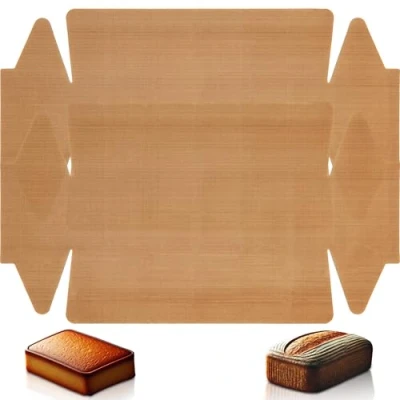 Afbeelding van Set van 2 duurzame bakfolie, bakpapier, bakvorm, premium herbruikbare hittebestendig, anti aanbaklaag, vaatwasmachinebestendig (set bakvorm)