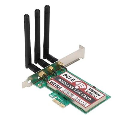 Afbeelding van ASHATA Dual Band WLAN kaart met 450 Mbit/s, Wireless PCI Express adapter Netwerkkaart voor desktopcomputer Windows XP / 8/8.1/10 (WIE4530)
