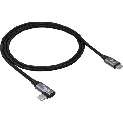 Afbeelding van Akyga USB kabel C stekker, stekker 1 m Zwart AK 54