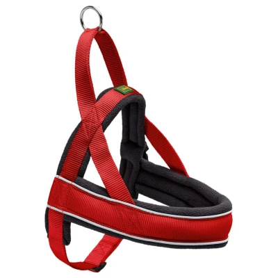 Afbeelding van Hunter Harnas Norweger Racing Nylon Rood&amp;Zwart Hondenharnas 52x62x2.5 cm
