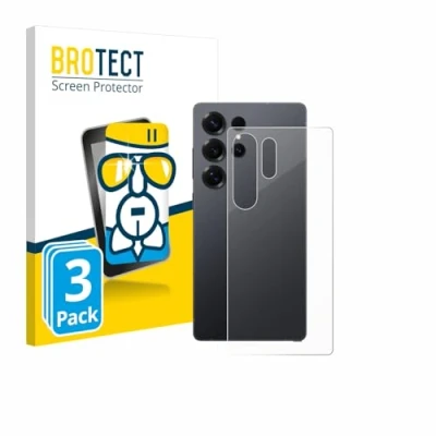 Afbeelding van BROTECT Screenprotector voor Samsung Galaxy S25 Ultra (Achterkant) Folie Beschermfolie Beschermglas transparant (3 Stuks)