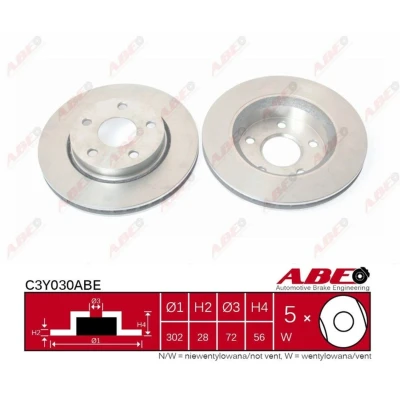 Afbeelding van ABE Remschijven C3Y030ABE