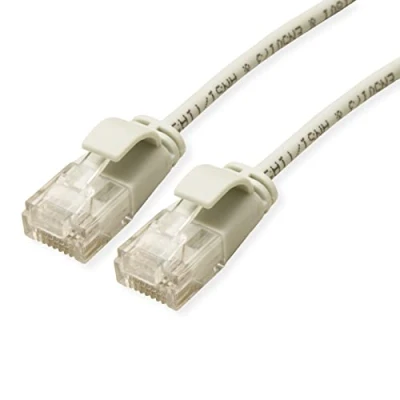 Afbeelding van ROLINE UTP Data Center Patchkabel Cat.6A (Class EA), LSOH, extra dun, grijs, 0,15 m