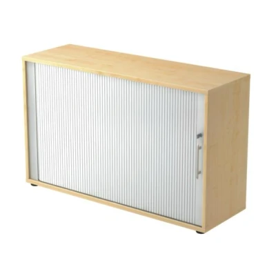 Afbeelding van Roldeurkast Esdoorn/Zilver 120 x 40 74,8 cm Beta 1732S