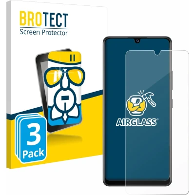 Afbeelding van BROTECT Screenprotector voor Samsung Galaxy A42 5G Folie Beschermfolie Beschermglas transparant (3 Stuks)