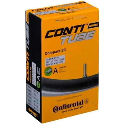 Afbeelding van Continental Luchtslang fiets Compact 20 fietsslang, zwart, 32/47 406/451