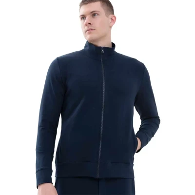 Afbeelding van mey Sweater met rits, Heren, Maat: Small, Yacht blue