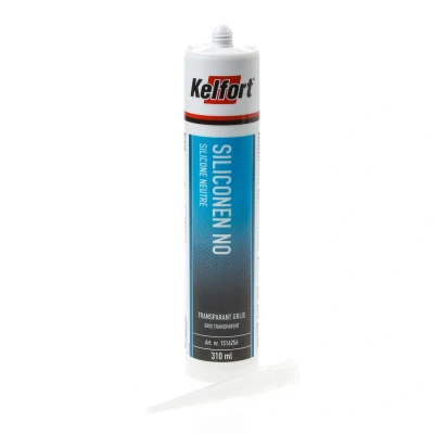 Afbeelding van Kelfort Siliconenkit NO (sanitair) transparant/grijs (310ml)