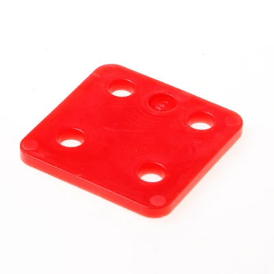 Afbeelding van GB Drukplaat zonder sleuf rood kunststof 70 x 5mm 34705