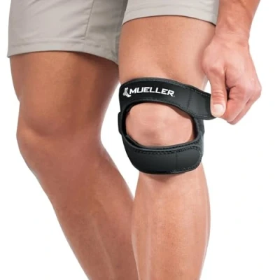 Afbeelding van MUELLER Adjustable Max Knee Strap, knieband, zwart, one size fits all