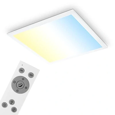 Afbeelding van Briloner Leuchten LED Paneel CCT 38 cm afstandsbediening 21W memory timer nachtlicht wit