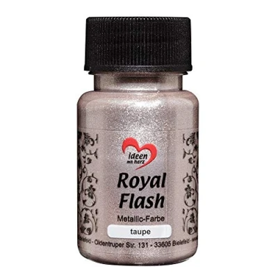 Afbeelding van Royal Flash, acrylverf, metallic, met fijnste glitterdeeltjes, 50 ml (taupe)