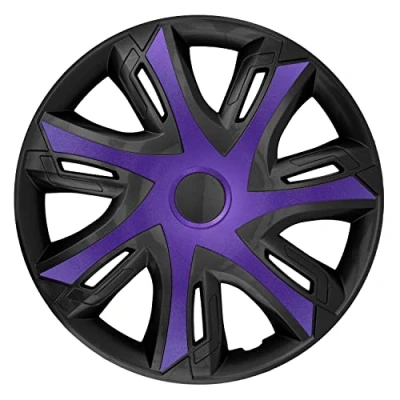Afbeelding van NRM N Power Wieldoppen 14&quot; Set van 4 stuks Paars/zwart