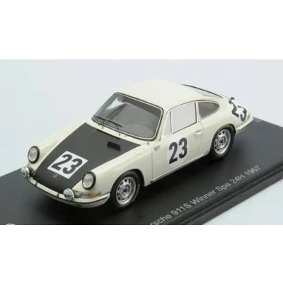 Afbeelding van Porsche 911 S Spark Modelauto 1:43 1967 Jean Pierre Gaban / Pedro 43SPA1967 24H
