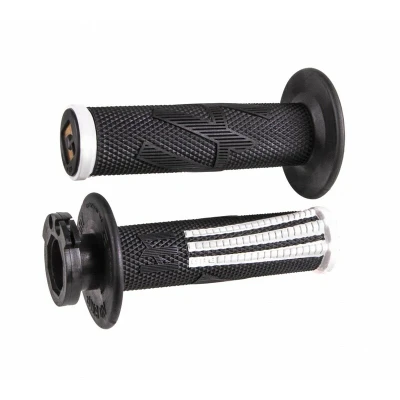 Afbeelding van ODI Emig V2 Pro Lock on Soft Handvaten Zwart / Wit