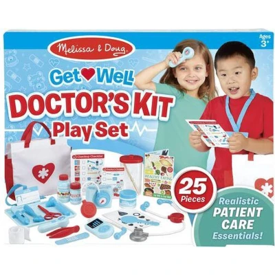 Afbeelding van Melissa &amp; Doug Dokterskit speelset: word snel beter! Fantasiespel Speelset 3+ Cadeau voor jongens en meisjes