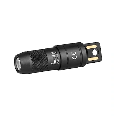 Afbeelding van OLIGHT iMini 2 Mini LED USB oplaadbare zaklamp sleutelhanger met magnetische voet, 50LM en 19,5g EOS zaklamp, IPX6 kleine voor kamperen, buiten, noodgevallen Zwart