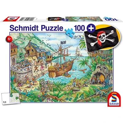 Afbeelding van Schmidt Piraten Baai, 100 stukjes Puzzel 6+