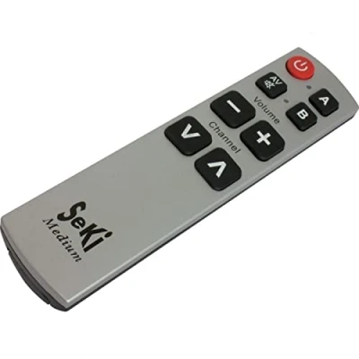 Afbeelding van Seki Medium leerbare universele afstandsbediening zilver/zwart
