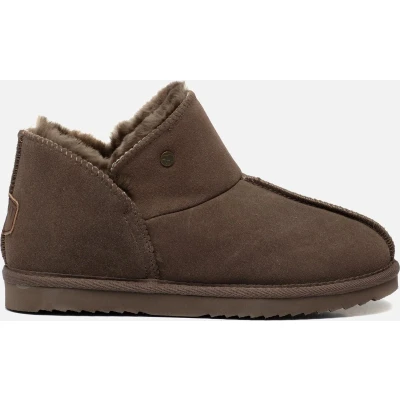 Afbeelding van Warmbat Australia Willow WLW321035 Pantoffels, Dames, Maat: 36, Green Veloursleer