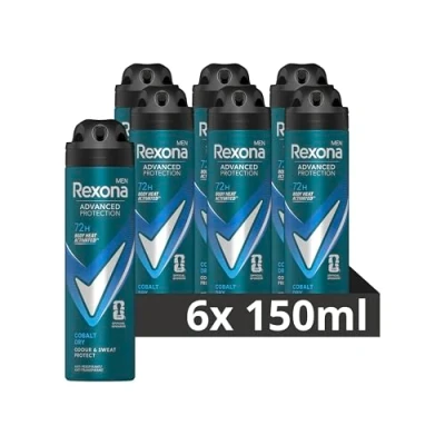 Afbeelding van 6x Rexona Deospray Men Advanced Protection 72 h Cobalt Dry 150 ml