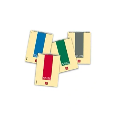 Afbeelding van Pigna Styl spiraalboek, 10 stuks, wit, A4