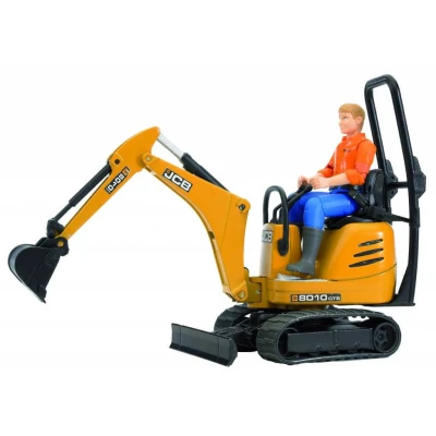 Afbeelding van bruder 62003 JCB minigraafmachine 8010 CTS, bouwvoertuig, minigraafmachine, speelgoed