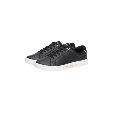 Afbeelding van Tommy Hilfiger Dames Chic HW Court Sneaker Cupzool, Zwart, 4 UK, 37 EU