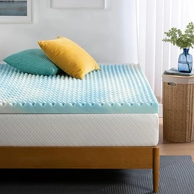 Afbeelding van Zinus matrastopper 90 x 190 cm matrashoogte 7,6 Swirl Cooling Gel Mattress in Memory Foam