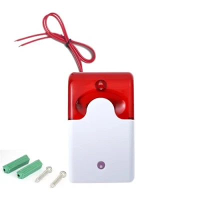 Afbeelding van Taikuwu 105dB Wired Blinklicht Strobe Sirene Sound Alarm Home Security Systeem Licht (220, Volt)
