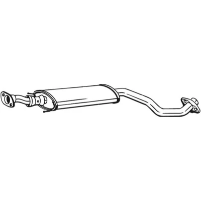 Afbeelding van BOSAL 284 967 Middendemper NISSAN: Juke (F15) 1.6, 1.2 DIG T, 1.6 LPG, CVTC 2010