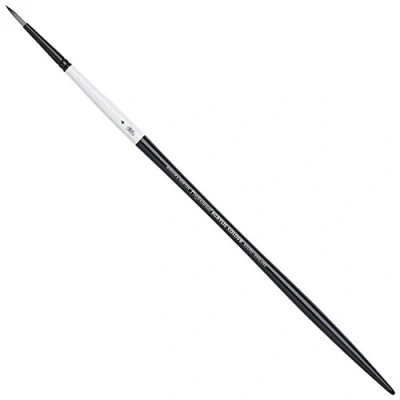 Afbeelding van Winsor &amp; Newton 5081004 Artists penseel, gemaakt van synthetisch haar voor acrylverf en olieverf, vormvast duurzaam Rond penseel lange Steel Nr. 4,
