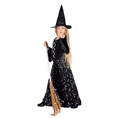 Afbeelding van Boland Kostuum Midnight witch (4 6 jr) Kinderen Heks Halloween verkleedkleding