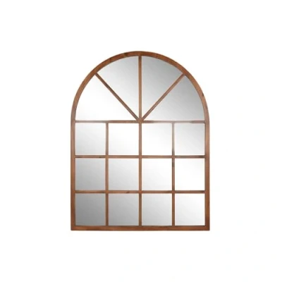 Afbeelding van Wandspiegel Home ESPRIT Natuurlijk Kristal Spar Spiegel Neoklassiek Venster 150 x 3,5 186 cm