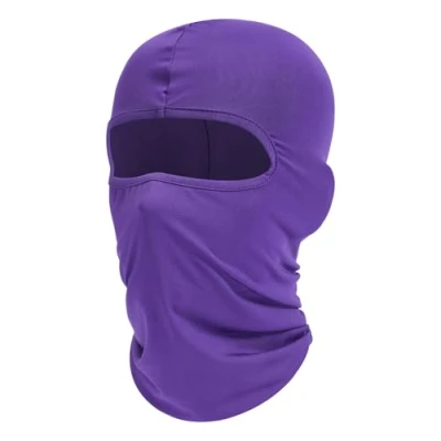 Afbeelding van Fuinloth Bivakmuts Gezichtsmasker, Zomer Koel Nek Gaiter, UV Beschermende de Skisjaal van Motorfiets Beschermer voor Mannen/Vrouwen Paars