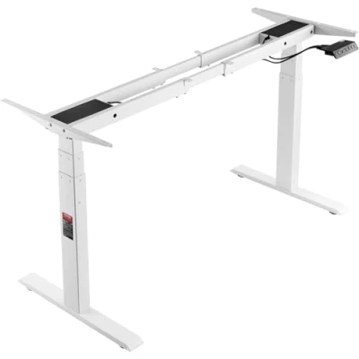 Afbeelding van VEVOR Bureauframe met dubbele motor, instelbare hoogte 65 129 cm en lengte 110 178 cm, elektrisch verstelbaar tafelframe, ergonomische doe het zelf werkstationbasis, 3 standen (alleen frame)