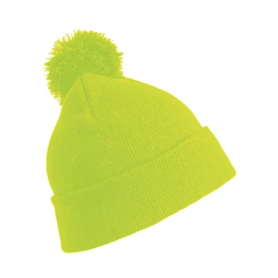 Afbeelding van Result Pomponmuts Beanie RC028X Fluorescent Yellow