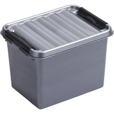 Afbeelding van SUNWARE Q Line Box 3,0 liter 20 x 15 14cm zilver/zwart