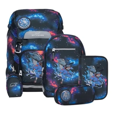 Afbeelding van Schooltasset Beckmann Classic Ninja elements 6dlg(schooltas, gymtas,et