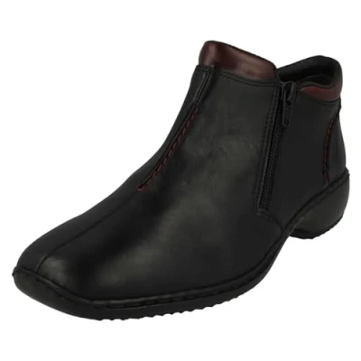 Afbeelding van Rieker L3882/00, Enkellaarzen voor dames, Zwart, 40.5 EU
