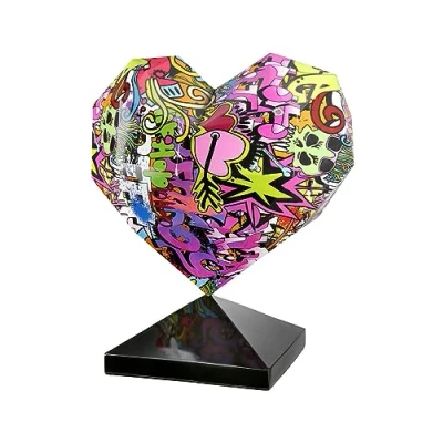 Afbeelding van Casablanca by Gilde Sierobject voor aan de wand Sculptuur hart Magento (1 stuk)