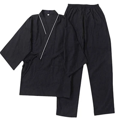 Afbeelding van Een Japans merk kimono katoenen hanfu pyjama pak voor heren in oversized taoïstische kleding Zen, Color5, L