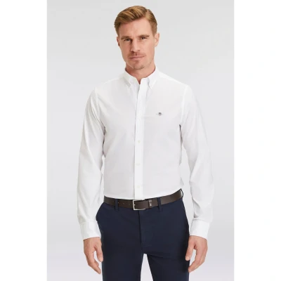 Afbeelding van GANT Shirt Overhemd, Heren, Maat: 4XL, White