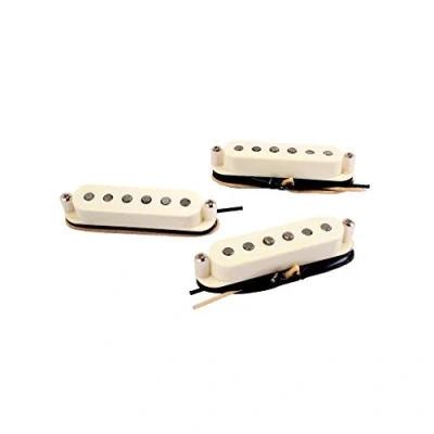 Afbeelding van Alnicov Single Coil Pickups SSS Alnico 5 Hals/Midden/Brug voor ST Elektrische Gitaar 3 stks/set Crème Wit