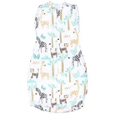 Afbeelding van TupTam Baby Pucksack OEKO TEX gecertificeerde materialen Wikkeldeken Gewatteerde babyslaapzak 2,5 TOG unisex, Gewatteerd TOG/Safari Green, 3 6 maanden