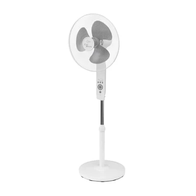 Afbeelding van SUNTEC ventilator met afstandsbediening en timer statiefventilator CoolBreeze 4000 stil, diameter 40 cm, 50 watt windmachine ventilator, wit voor bed, slaapkamer, kantoor, woning of terras