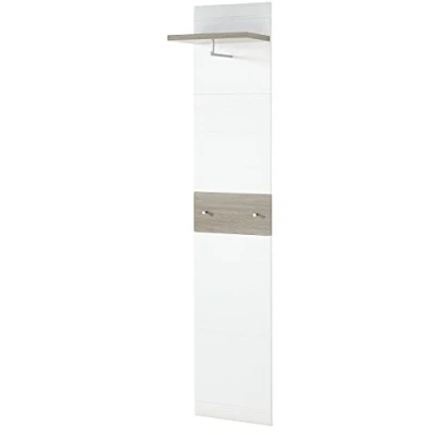 Afbeelding van Kapstokpaneel Malou 39x29,9x19,46 cm nelson eikenkleurig wit