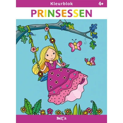 Afbeelding van Ballon Kleurblok Prinsessen 4+